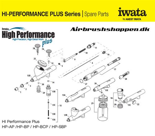 3. Nozzle set/Dyse 0,30 mm  HP-CP/BCP ,  I 080 8